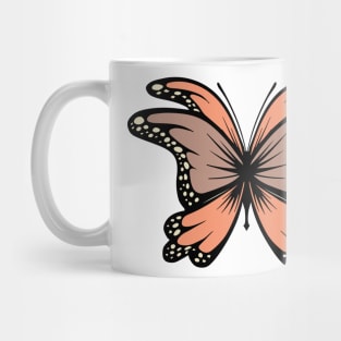 Brown Aesthetic Butterfly Mug